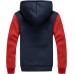 JiangWu Hoodies for Men Winter Heavyweight Fleece Sherpa Lined Zipper Sweatshirt Jackets