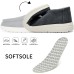 Mens Slip-on Loafers Casual Shoes - Men Boat Shoes Canvas Lightweight Softsole Comfortable Walking Shoes