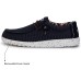 Hey Dude Men's Wally Sox Onyx Multiple Colors | Men’s Shoes | Men's Lace Up Loafers | Comfortable & Light-Weight