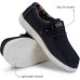 Hey Dude Men's Wally Sox Onyx Multiple Colors | Men’s Shoes | Men's Lace Up Loafers | Comfortable & Light-Weight