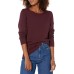 Essentials Women's Long-Sleeve Lightweight Crewneck Sweater (Available in Plus Size)