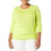 Essentials Women's Long-Sleeve Lightweight Crewneck Sweater (Available in Plus Size)