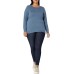 Essentials Women's Long-Sleeve Lightweight Crewneck Sweater (Available in Plus Size)